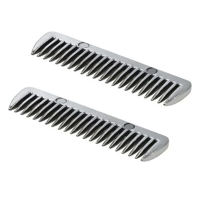 MEISH Alloy Horse Comb, Mane and Pulling Comb, 2-Pack