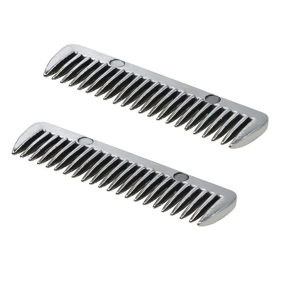 MEISH Alloy Horse Comb, Mane and Pulling Comb, 2-Pack