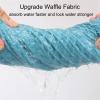 Hhaar Quick-Drying Hair Towel Turban, Soft, Waffle Rice White view 3