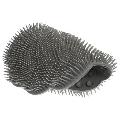 WOONEKY Silicone Back Scrubber with Suction Cups for Shower, Hands-Free Back and Foot Cleaner