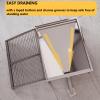 Dog Toilet for Large Dogs, Stainless Steel Indoor Pet Toilet with Wall, 95 x 60 cm view 4