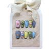 Cute Portable Phototherapy Color Nail Stickers, Brightening, Removable, 10 Pieces (Size: S) view 1