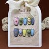 Cute Portable Phototherapy Color Nail Stickers, Brightening, Removable, 10 Pieces (Size: S) view 3
