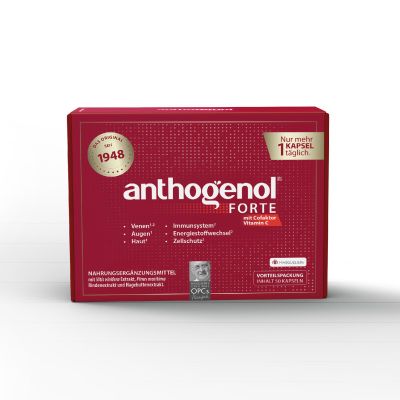 Anthogenol FORTE 50 Capsules – Original OPC Since 1948 – Grape Seed Extract