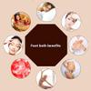 Natural Wood Foot Bath Bucket with Lid and Massage Beads view 2