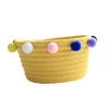 Ciieeo Storage Basket with Lid, Woven Cotton Rope Organizer view 1