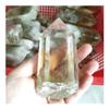 EKFBQBGW Natural Citrine Crystal Point Obelisk, Yellow Quartz Tower for Home Decor, Pyramid (Size: One Size) view 2