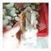 EKFBQBGW Natural Citrine Crystal Point Obelisk, Yellow Quartz Tower for Home Decor, Pyramid (Size: One Size) view 3