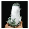 Green Tibetan Phantom Quartz Crystal Cluster, Feng Shui Stone, Decorative Ornament (700–800 g) view 2