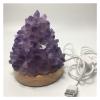 EKFBQBGW Room Decor Natural Amethyst Quartz Crystal Gemstone Lamp Cluster Specimen view 3