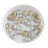 EKFBQBGW 30-Piece Nail Art Rhinestones, Square Glass, Mixed Colors, 8 mm, Flame Green view 3