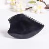Natural Stone Gua Sha Facial Massage Tool, Black Obsidian, 1 Piece view 3