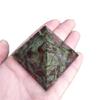 Natural Quartz Dragon Blood Stone Pyramid, 40–60 mm view 1