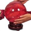 Natural Red Crystal Sphere Ornament, Polished, Handmade, 25 cm view 1