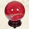 Natural Red Crystal Sphere Ornament, Polished, Handmade, 25 cm view 2