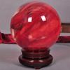 Natural Red Crystal Sphere Ornament, Polished, Handmade, 25 cm view 4