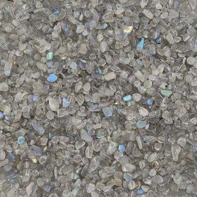 EKFBQBGW 50 g Natural Gray Moonstone Chips, Labradorite Gravel