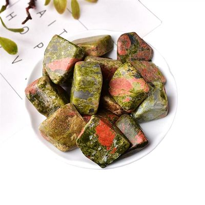 PEIQIYIN Unakite Natural Crystal Gravel for Aquarium, 50 g