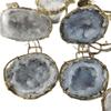 Handmade Natural Agate Geode Jewelry Box with Quartz Cluster view 3