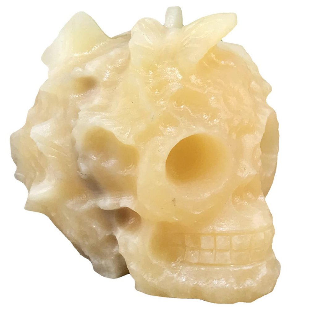 EKFBQBGW Natural Orange Calcite Crystal Skull Home Decoration, 1 Piece
