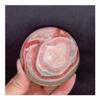 Natural Rhodochrosite Quartz Crystal Sphere, 1 Pc view 2