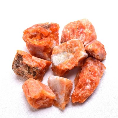 EKFBQBGW Natural Crystal Quartz Mineral Specimens, Amethyst and Rose Quartz, Irregular Rough Stones, Yellow, 100 g (Color: Sunstone, Size: One Size)