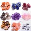 EKFBQBGW Natural Crystal Quartz Mineral Specimens, Amethyst and Rose Quartz, Irregular Rough Stones, Yellow, 100 g (Color: Sunstone, Size: One Size) view 2