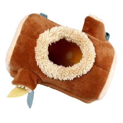 Yardwe Warm Hammock for Hamsters and Parrots, Brown Fabric