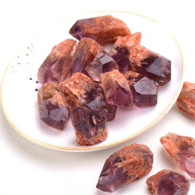 EKFBQBGW Room Decoration Natural Amethyst, Irregular Stone, Purple Gravel, Specimen, Raw Quartz Crystal, Gift, Accessory, Home Decor, Tea, 100 g (Color: Zeitin, Size: 100 g)