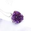 Natural Amethyst Crystal Cluster Pendant for Home Decor view 3