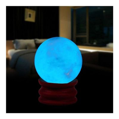 Stone Crafts Blue Glow Quartz Crystal Ball with Base