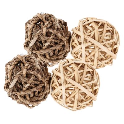 Yardwe 4-Piece Hamster Chew Toy Set