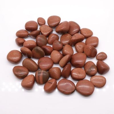 Natural Flower Agate Crystal, Tumbled Bulk Specimen, Red Goldstone, 500 g