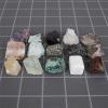 EKFBQBGW Natural Rough Crystal Stones, 15-Piece Box, Pyrite, Selenite and Obsidian, Khaki view 4