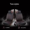 PU Leather Car Seat Covers for Hyundai, 5 Seats, Black/Red with Pillow view 2
