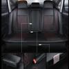 PU Leather Car Seat Covers for Hyundai, 5 Seats, Black/Red with Pillow view 4