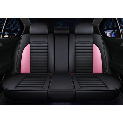 FACSER PU Leather Car Seat Cover Set for Lexus NX, GS300, LX570, RX330, RX350, LX470, GX470 and CT200h, Front and Rear, Pink