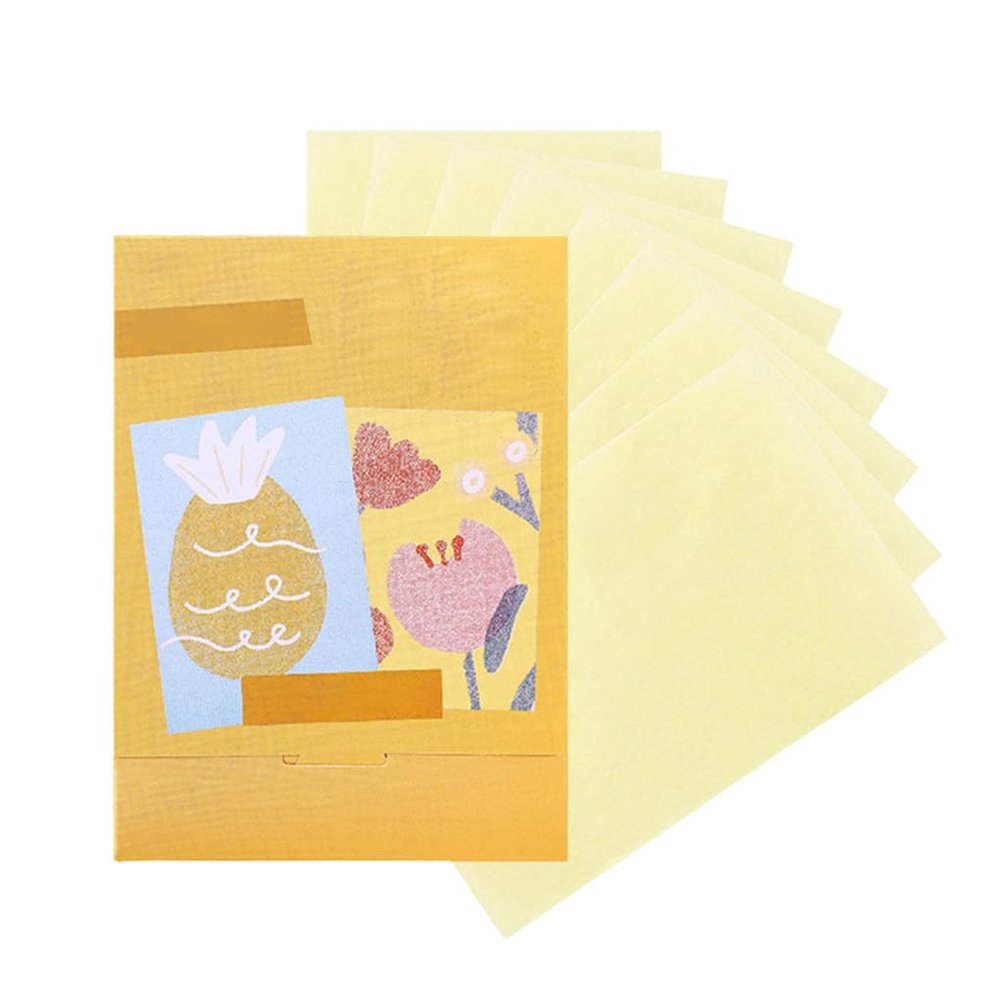 dijiusidy 1 Box Oil Control Papers, Refreshing Facial Blotting Papers for Oily Skin, Type 9
