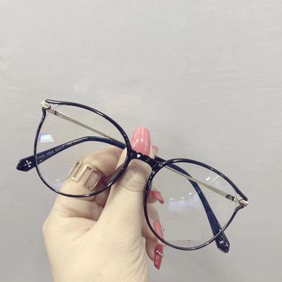 FUQINQINGOZ Fashion Blue-Light-Blocking Reading Glasses, Gold, +2.00