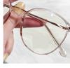 FUQINQINGOZ Fashion Blue-Light-Blocking Reading Glasses, Gold, +2.00 view 3