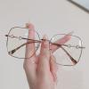 ZHUYIQZ Fashion Square Anti-Blue-Light Ultra-Light Reading Glasses, Anti-UV, Flat Mirror (Color: C2, Size: +3.00) view 1