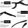 KOOSUFA Women's Cat-Eye Blue-Light-Blocking Reading Glasses, Spring Hinges, Transparent Dark Brown, +1.25 view 4