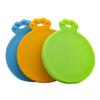 Toddmomy 3-Piece Silicone Can Lids for Pet Food, Reusable Airtight Covers, Orange, Blue and Green view 1