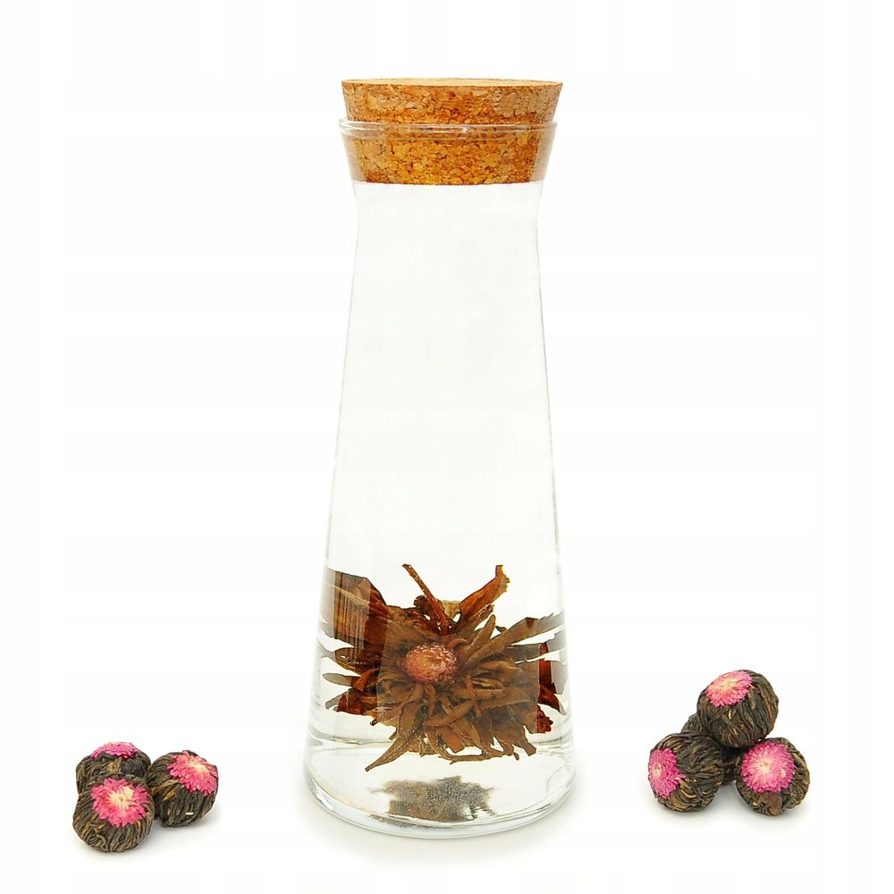 Blooming Tea Ball Black Ball, 1 Piece | Black Tea with Globe Flower | Hand-Tied & Mild | Winoszarnia
