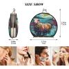 NYYYTTTEU Watercolor Cute Sheep Sea Art Compact Makeup Mirror view 2