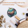 NYYYTTTEU Watercolor Cute Sheep Sea Art Compact Makeup Mirror view 4