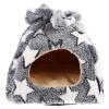 CORHAD Fluffy Sponge Hamster Hideout with Breathable Material and Cozy Bed, Warm Small-Animal Nest for Winter Floors view 1