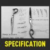 RajoNN 6-Inch Left-Handed Hairdressing Scissors Set view 3