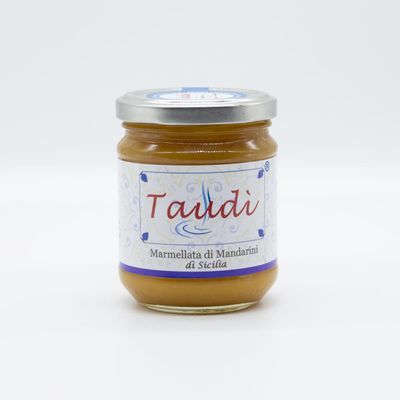 Taud Conserve Sicilian Mandarin Marmalade, Handmade, 72% Fruit, No Additives, 200 g