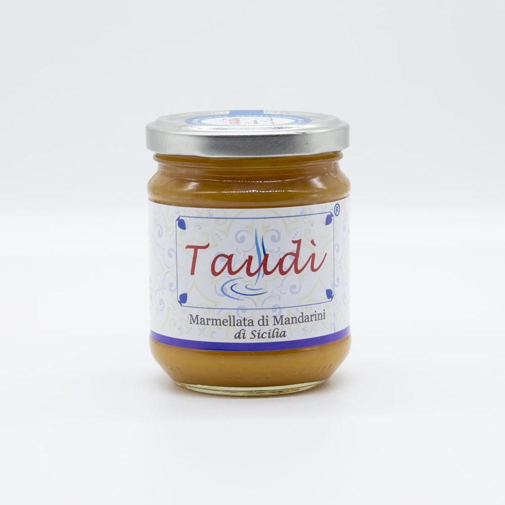 Taud Conserve Sicilian Mandarin Marmalade, Handmade, 72% Fruit, No Additives, 200 g